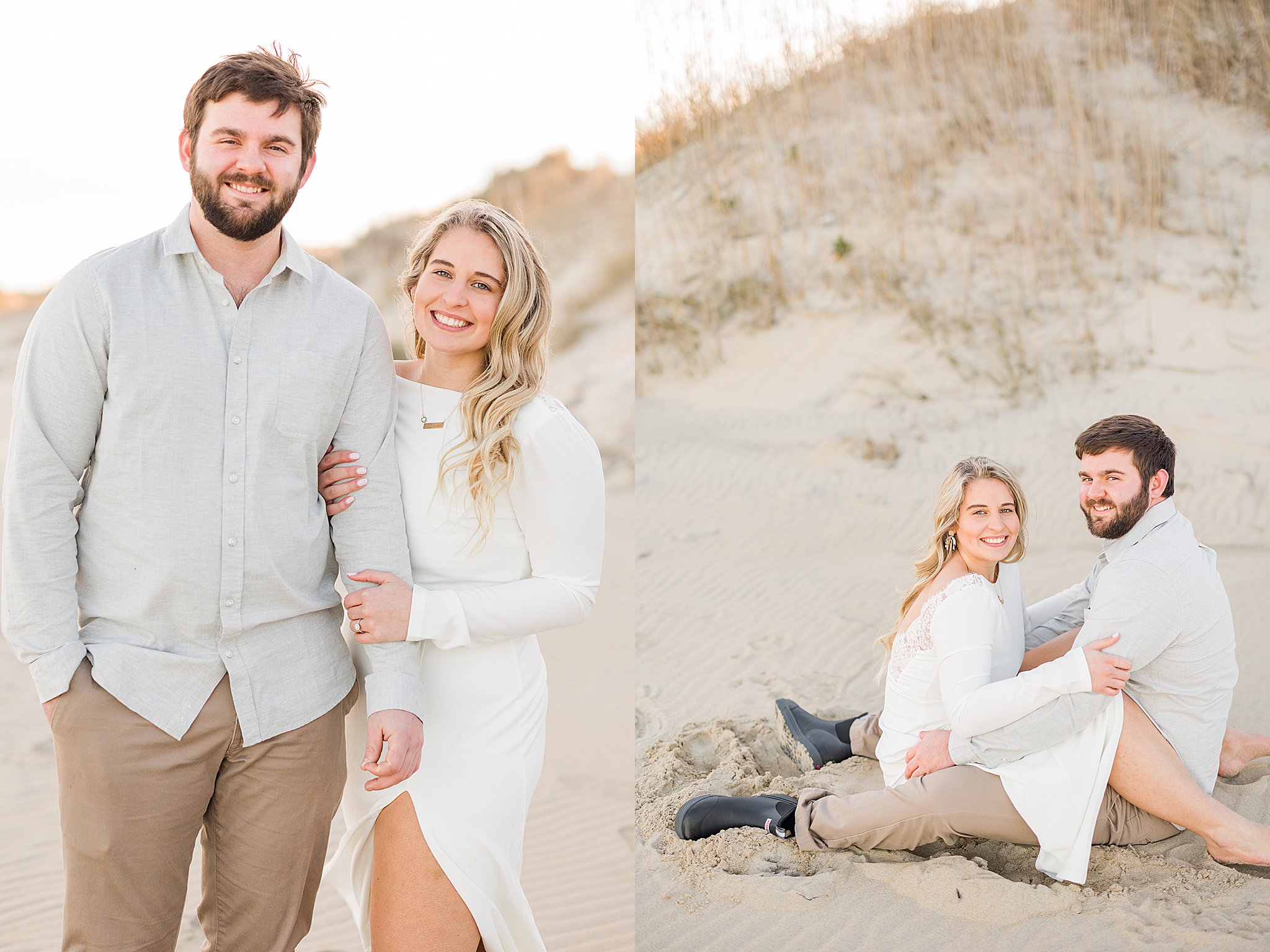 Outer Banks Coquina Beach Engagement 