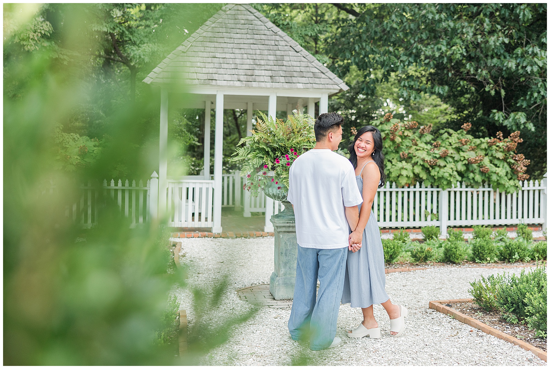 Norfolk Botanical Gardens Engagement Photography