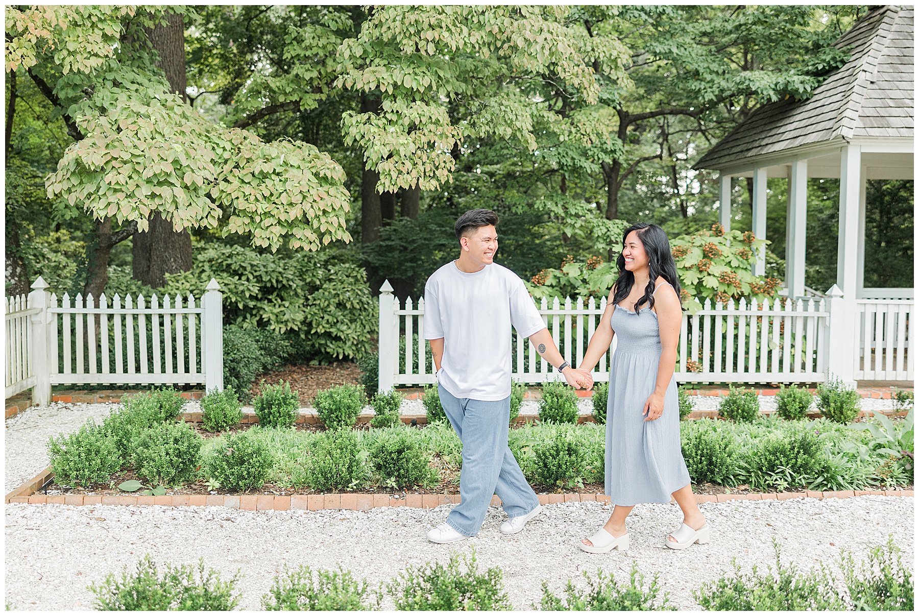 Virginia Engagement Photography at Norfolk Botanical 