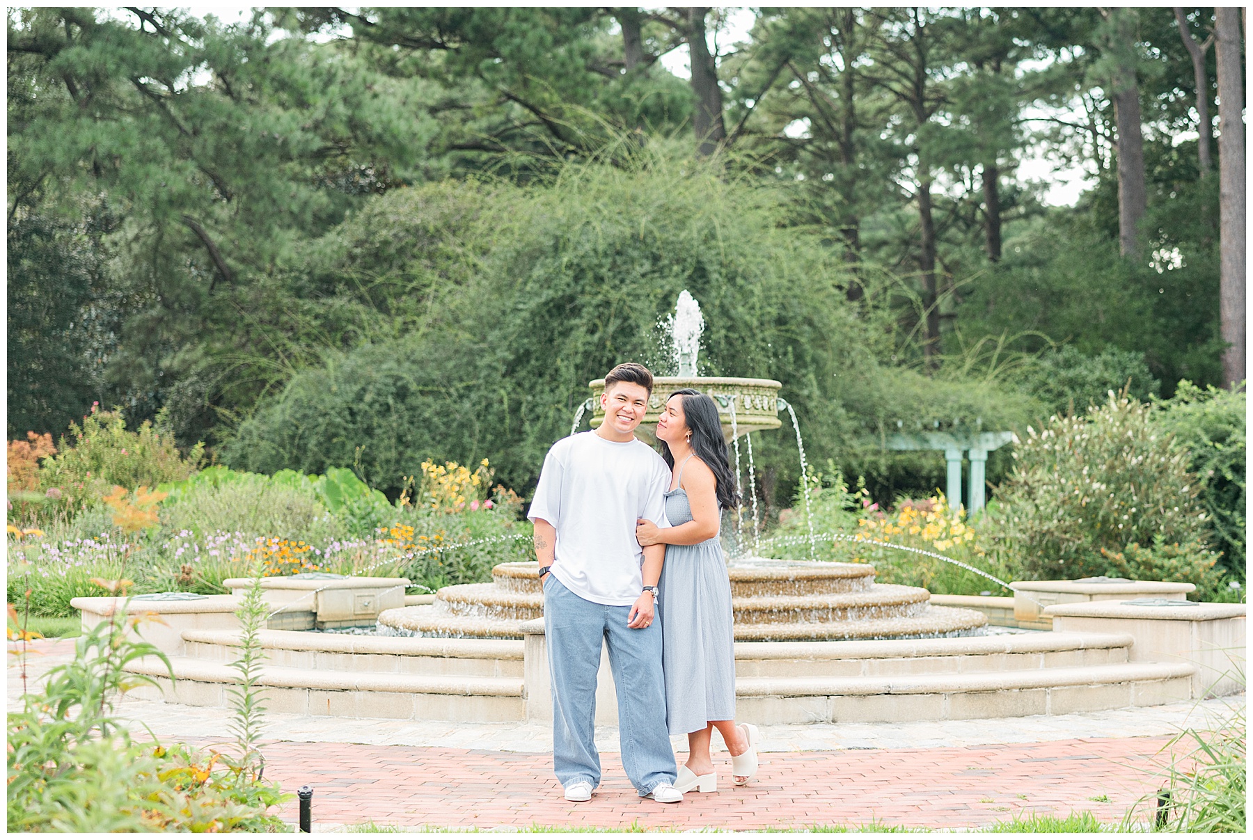 Virginia Engagement Photography at Norfolk Botanical 