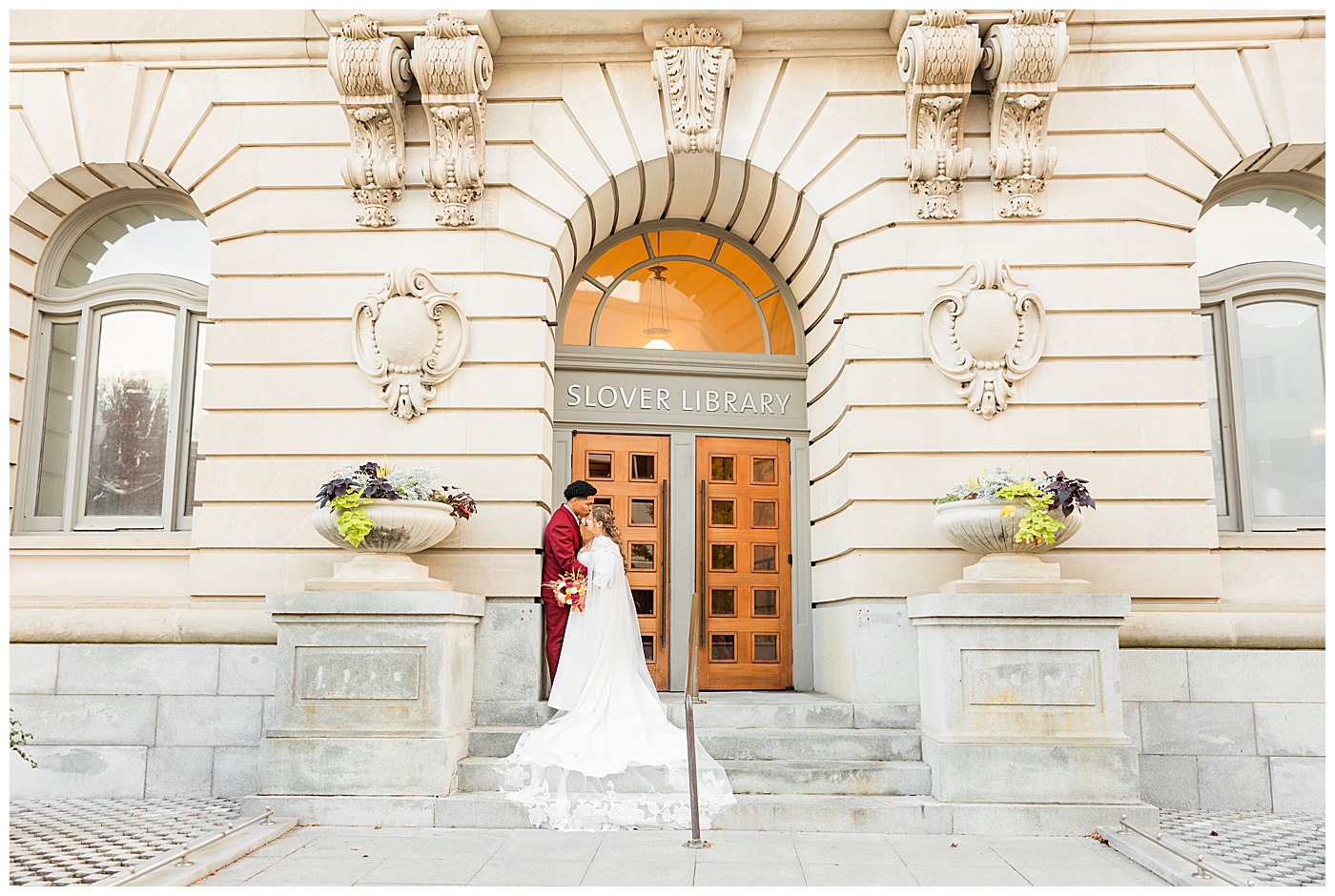 Slover Library Virginia Wedding Photographer