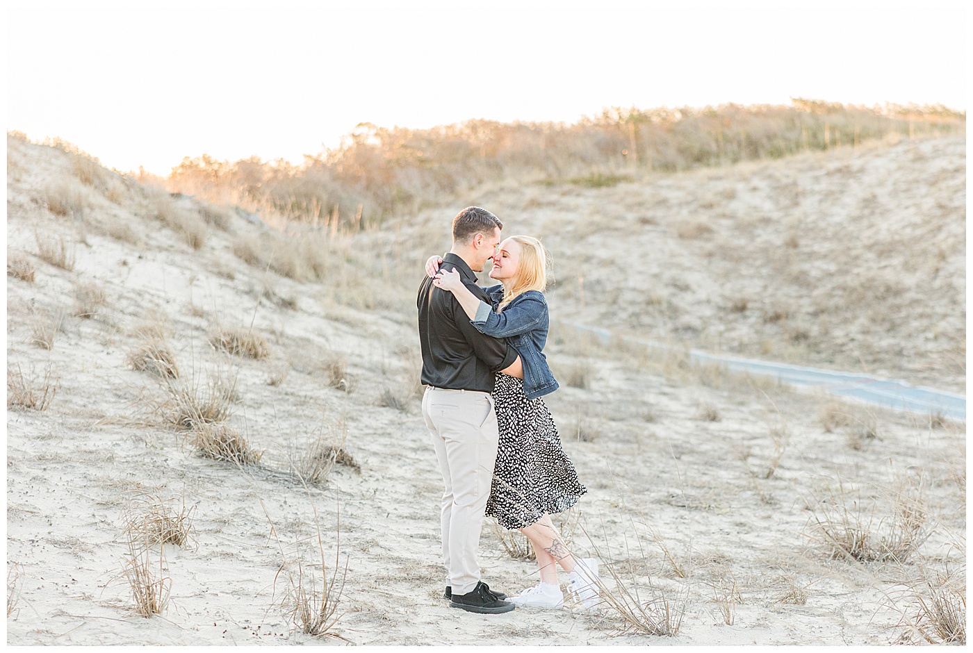 Virginia Beach engagement photographer sand dunes